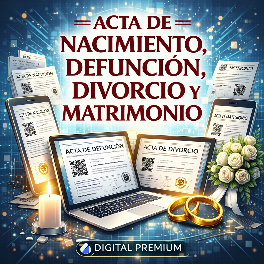 ⚡ACTA DE NACIMIENTO ⭐ HORARIO:  LUNES A SABADO DE 8 AM A 9PM | DOMINGOS DE 7 AM A 10:30 PM  ⭐